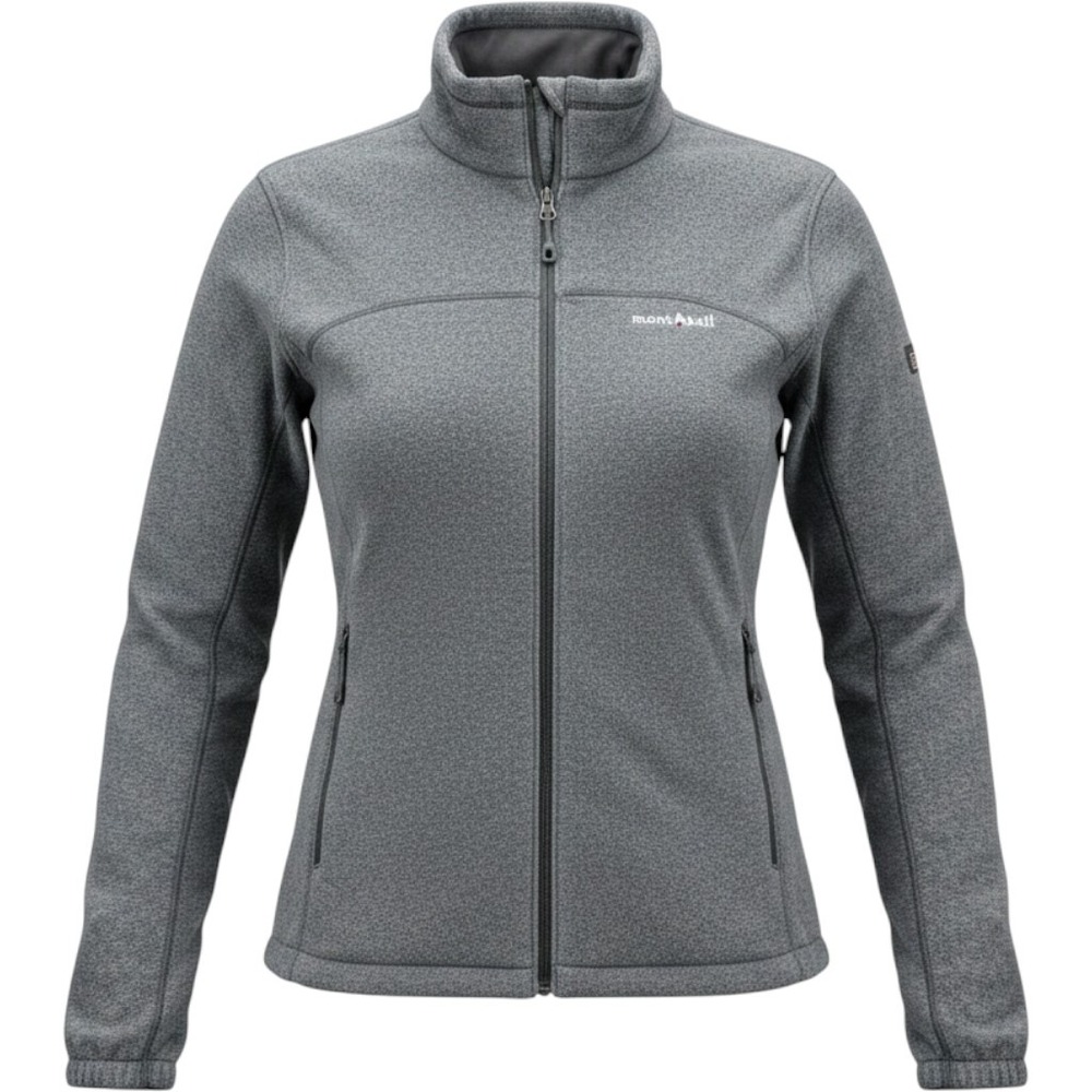 Montbell Melange Gray Full Zip Fleece Jacket Women Medium‎ Outdoor